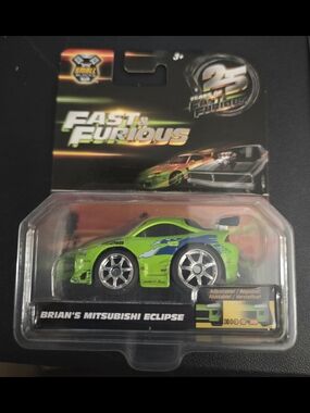 Fast & Furious Brian's Mitsubishi Eclipse Kids Toy Car - Green